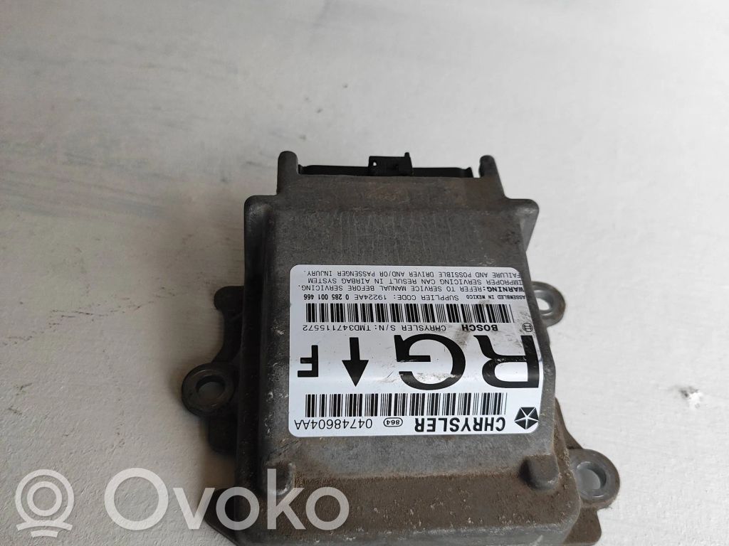 Airbag control unit/module   04748604AA,0285001466,TMD347115572