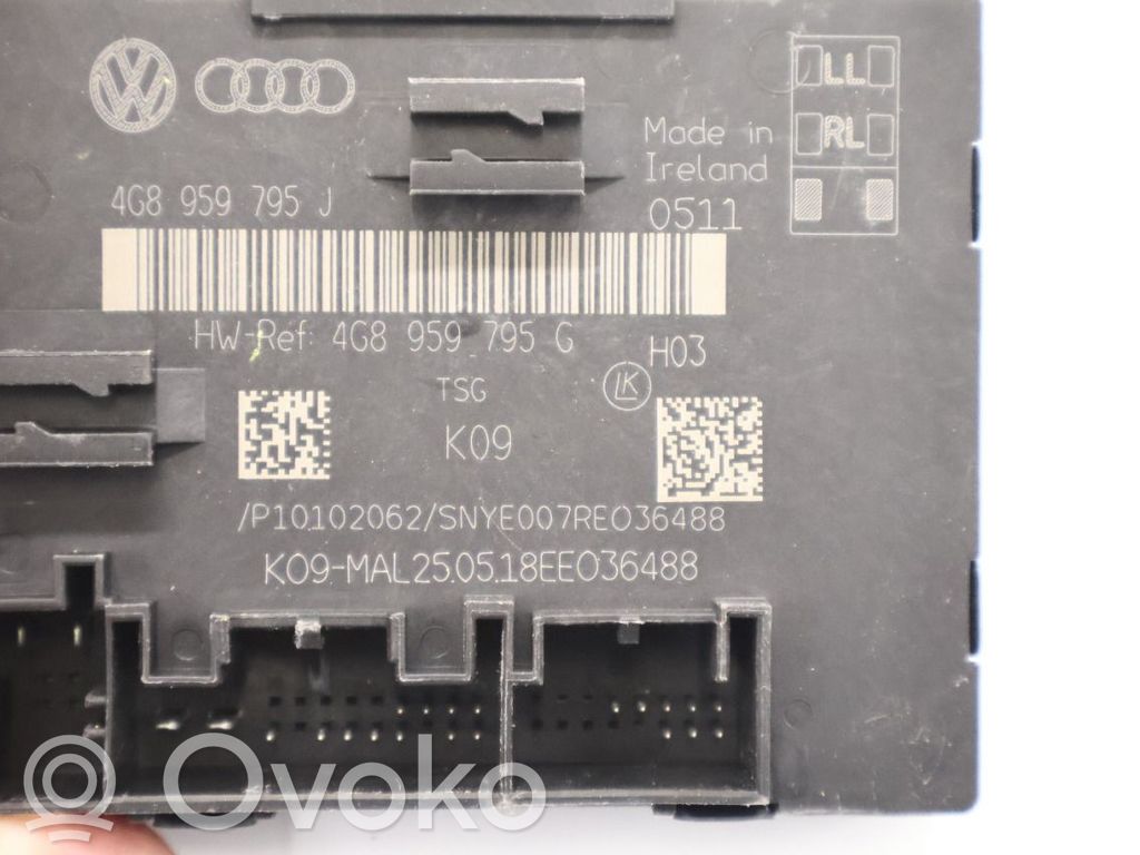 Audi A6 S6 C7 4G Unitate/modul comandă uși 