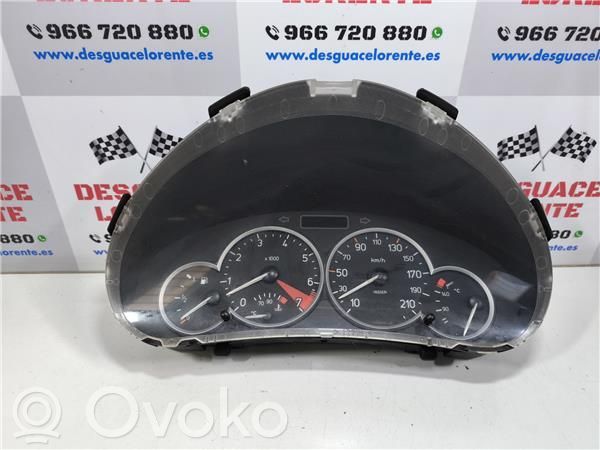 Peugeot 206 CC Geschwindigkeitsmesser Cockpit 