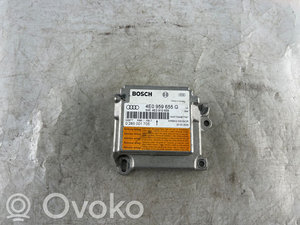 Audi A8 S8 D3 4E Airbag control unit/module 