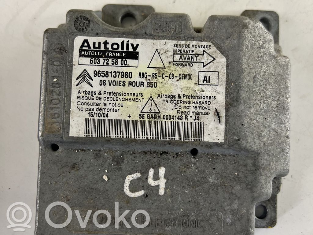 Citroen C4 I Airbag control unit/module 