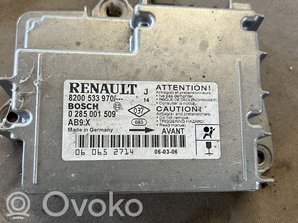 Airbag control unit/module   8200533970,0285001509