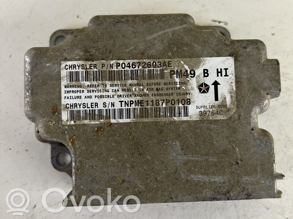 Dodge Caliber Airbag control unit/module 