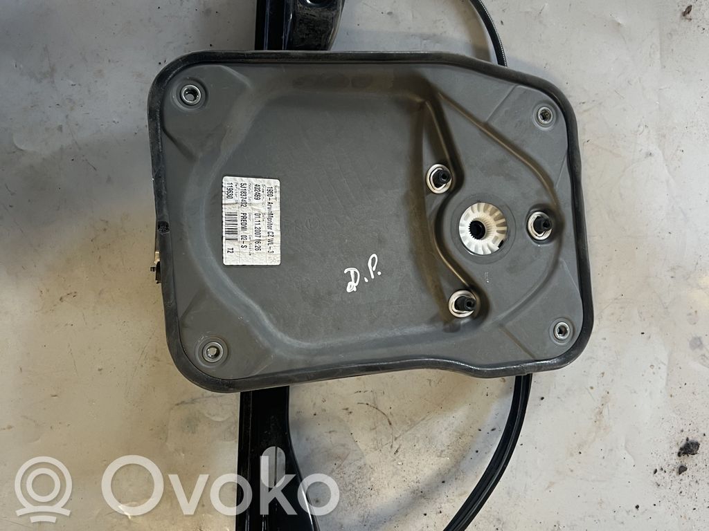 Skoda Fabia Mk2 (5J) Mechanizm podnoszenia szyby przedniej bez silnika 