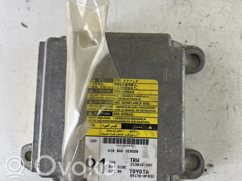 Toyota Corolla Verso AR10 Airbag control unit/module 