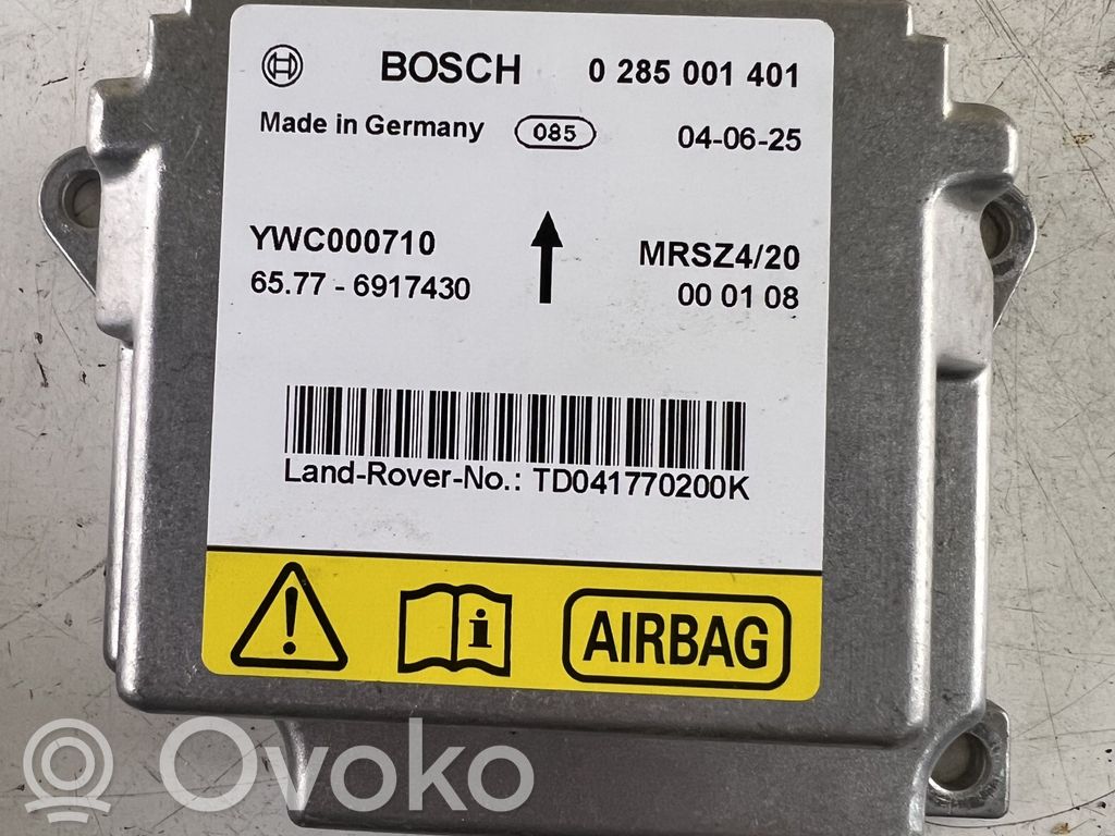Land Rover Range Rover L322 Airbag control unit/module 