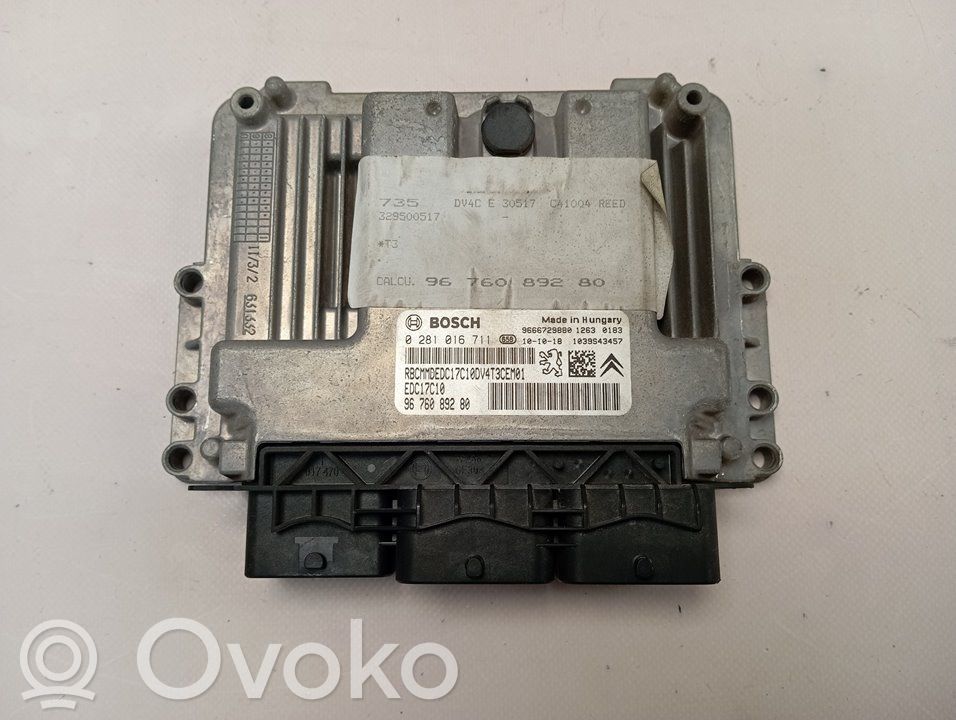 Peugeot 206+ Engine control unit/module 