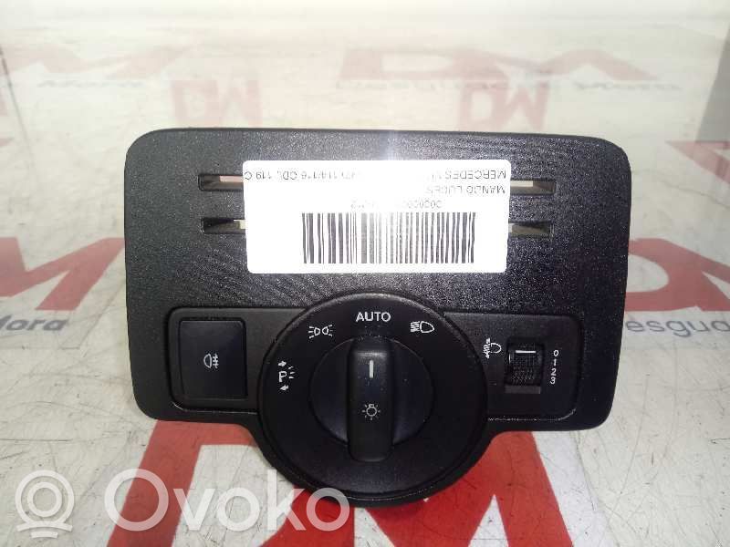 Mercedes-Benz Vito Viano W447 Interruptor de control del panel de luces