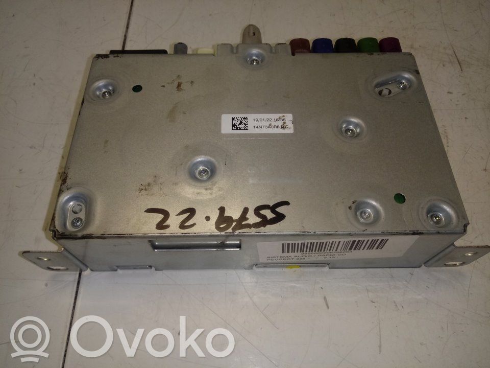 Peugeot 308 Moduł / Sterownik dziku audio HiFi 