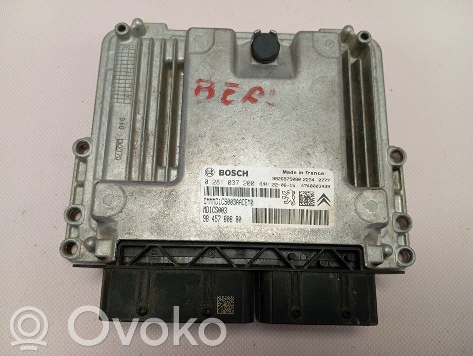 Citroen Berlingo Engine control unit/module 