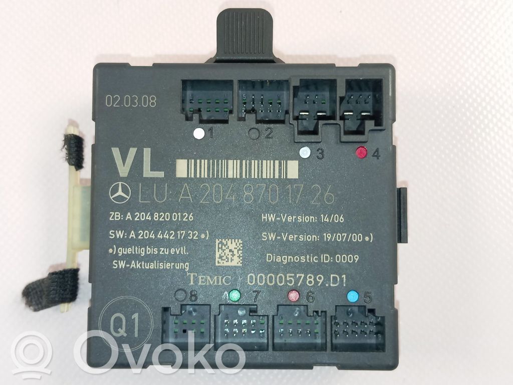 Alte unități/module de control   A2048701726