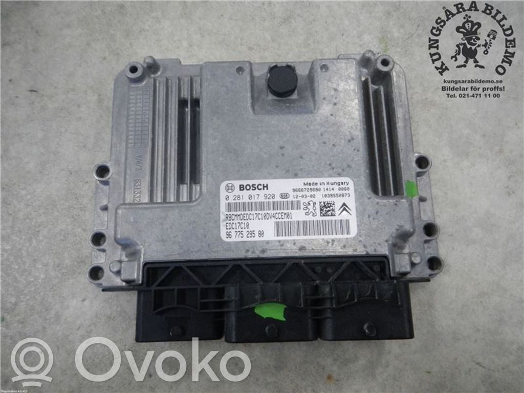 Engine control unit/module   0281017920,1608842080,9677529580,1608085080,1608085180