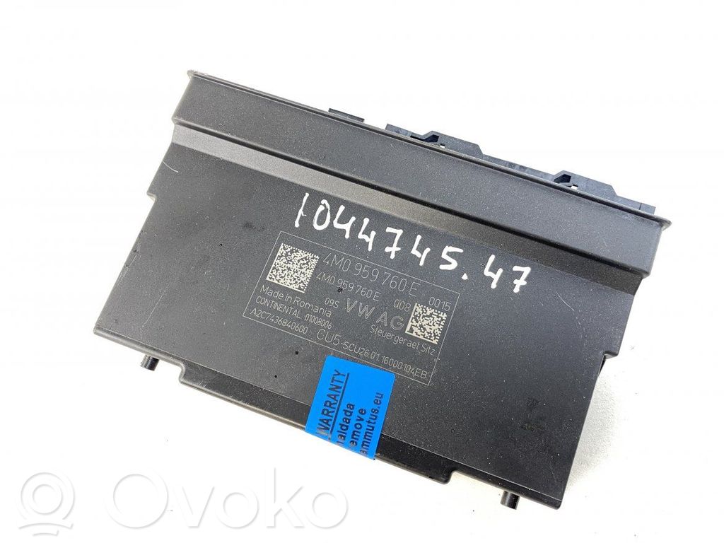 Seat control module   A2C7436840600,4M0959760E,4M6959760E