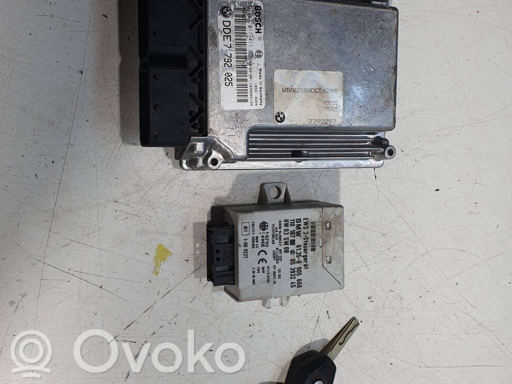 Komputer / Sterownik ECU i komplet kluczy   7792025,1039S02199,0281017411
