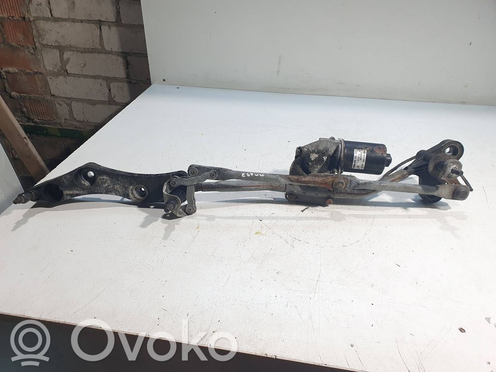 BMW 5 E60 E61 Mechanizm i silniczek wycieraczek szyby przedniej / czołowej 