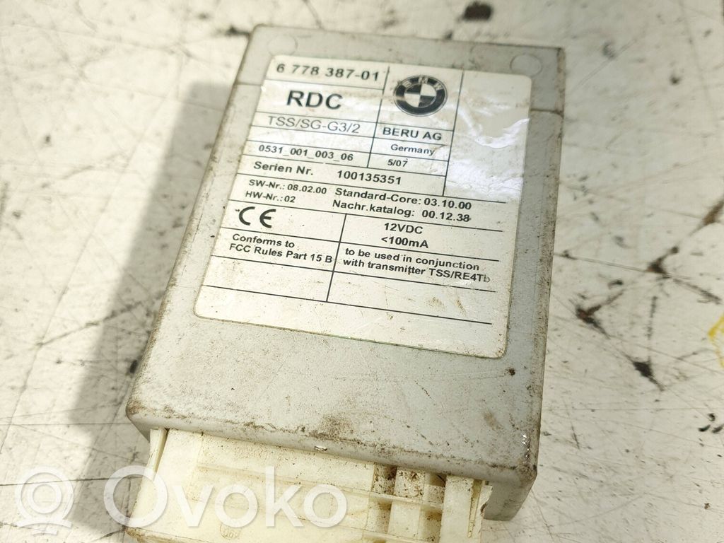 BMW 5 F10 F11 Module de pression des pneus 