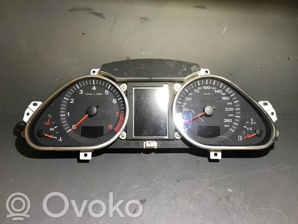 Audi A6 S6 C6 4F Speedometer (instrument cluster) 