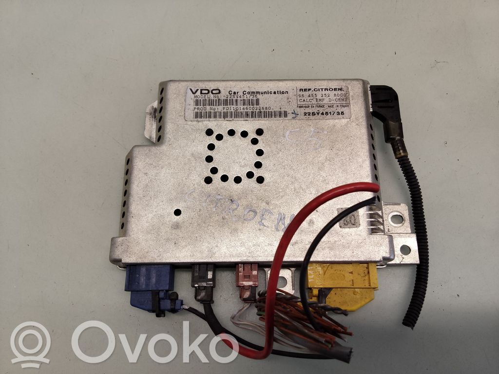 Citroen C5 GPS navigation control unit/module 