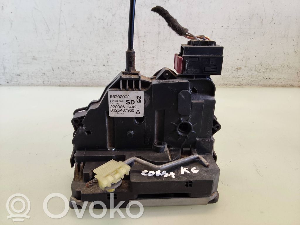 Opel Corsa D Aizmugurē slēdzene 