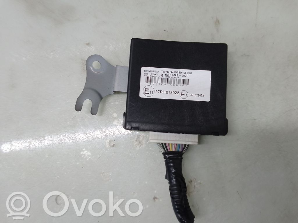 Toyota Corolla Verso E121 Unitate/modul comandă imobilizator 