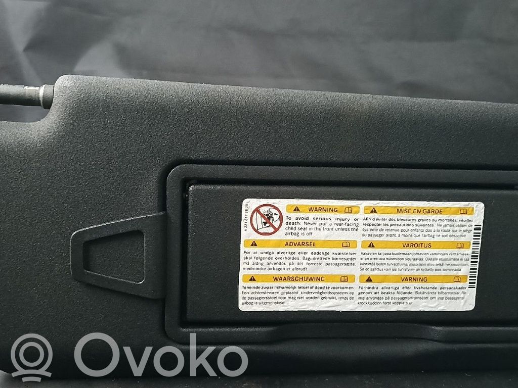 Mercedes-Benz E C207 W207 Sun visor 