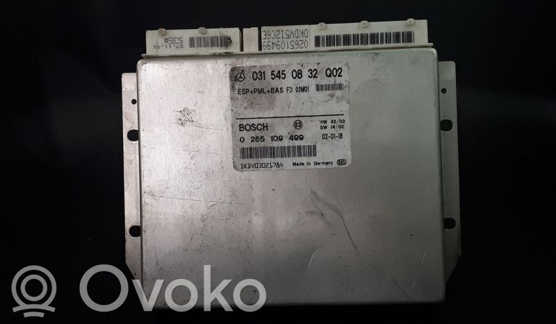 ESP-Steuergerät   0315450832,A0315450832