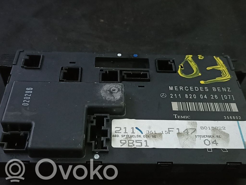 Door control unit/module   2118200426,2118201685,2118701026,2118701226,2118702885,2118707226,A2118200426,A2118201685,A2118701026,A2118701226,A2118702885,A2118707226,FRENTEDIREITO
