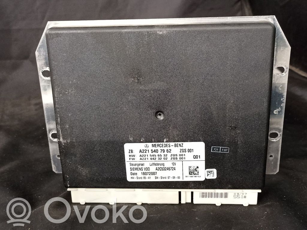 Mercedes-Benz S W221 Module de commande suspension 