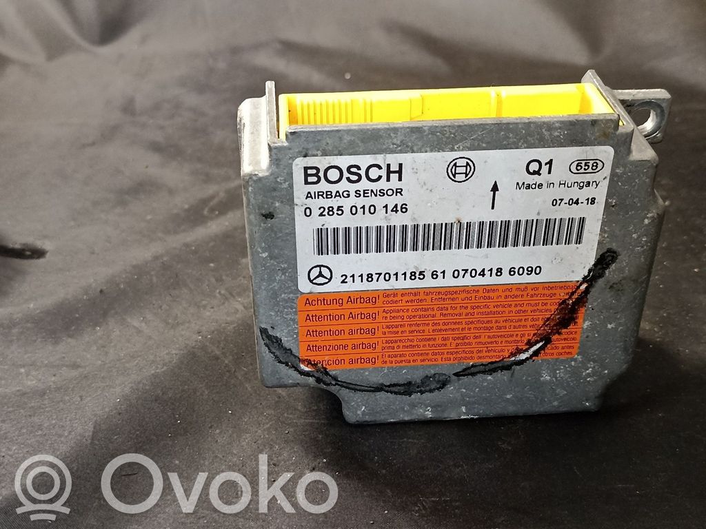 Unidad de control/módulo del Airbag   2118701185,2118702626,2118705885,A2118701185,A2118702626,A2118705885