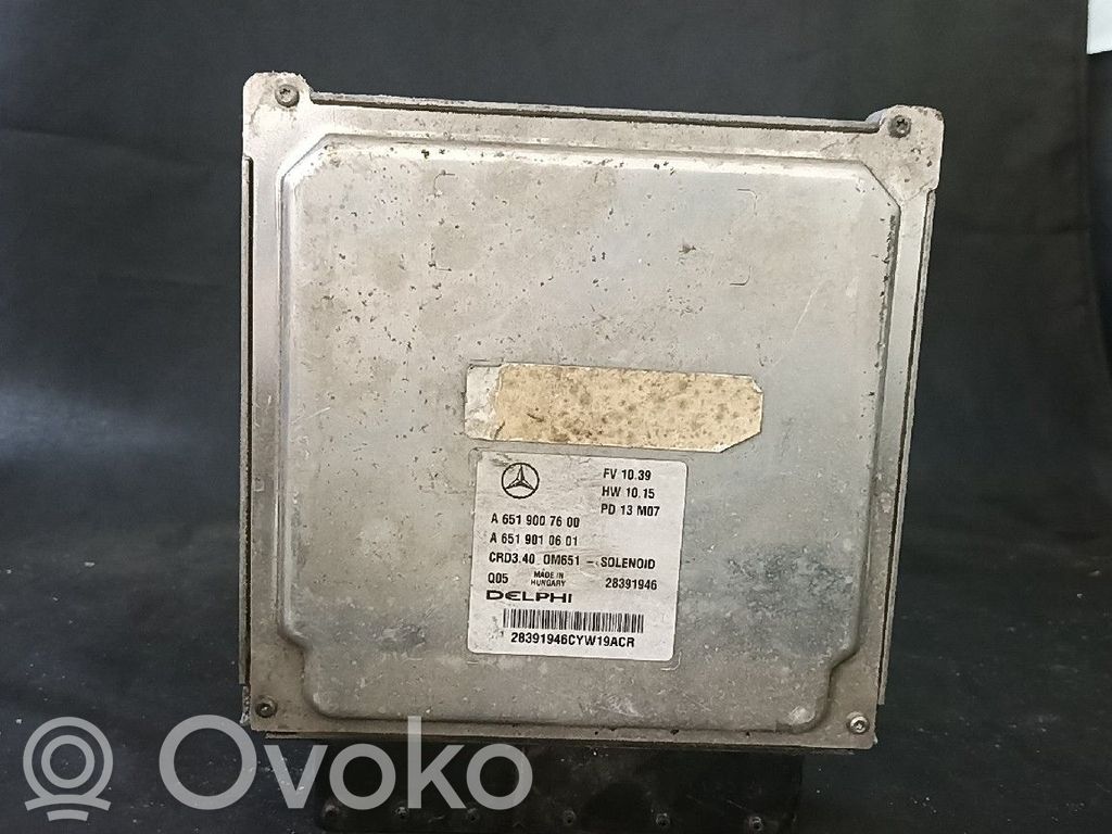 Engine control unit/module   6519007600,FV1039HW1015,PD13M07CR340