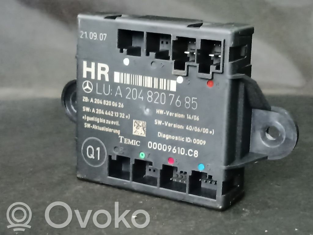 Mercedes-Benz C W204 Door control unit/module 