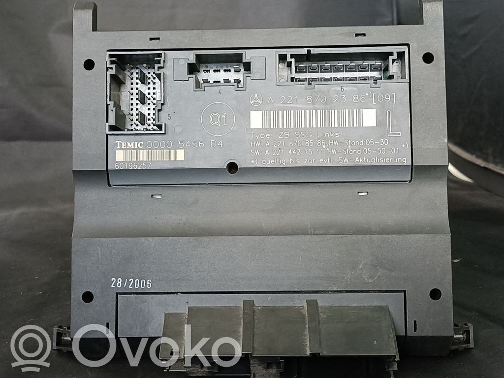 Module de commande de siège   2218702386,0048201126,2218702986,2218704987,2218705285,2218707393,FRENTEESQUERDO