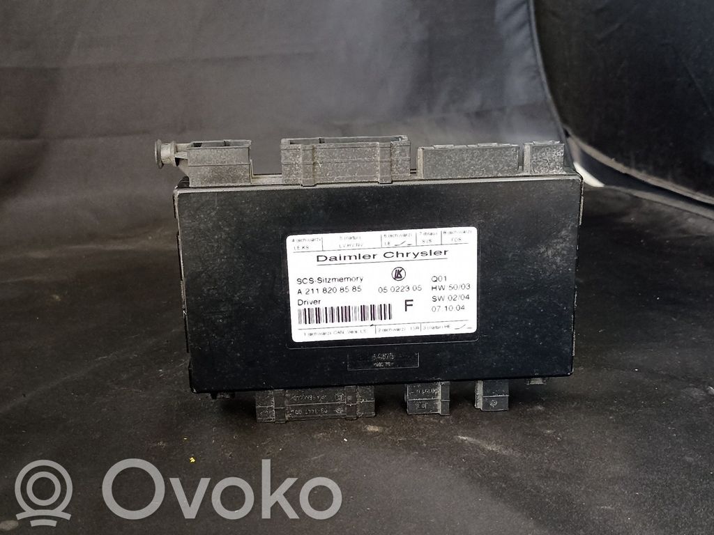 Mercedes-Benz E W211 Seat control module 