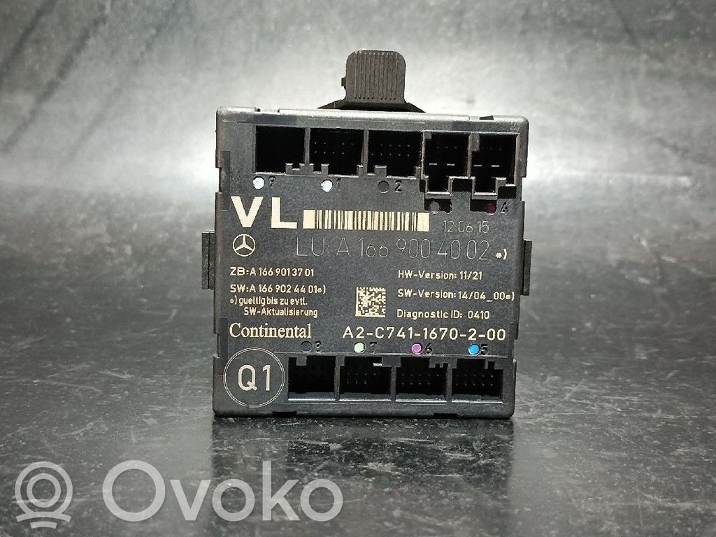 Mercedes-Benz A W176 Door control unit/module 