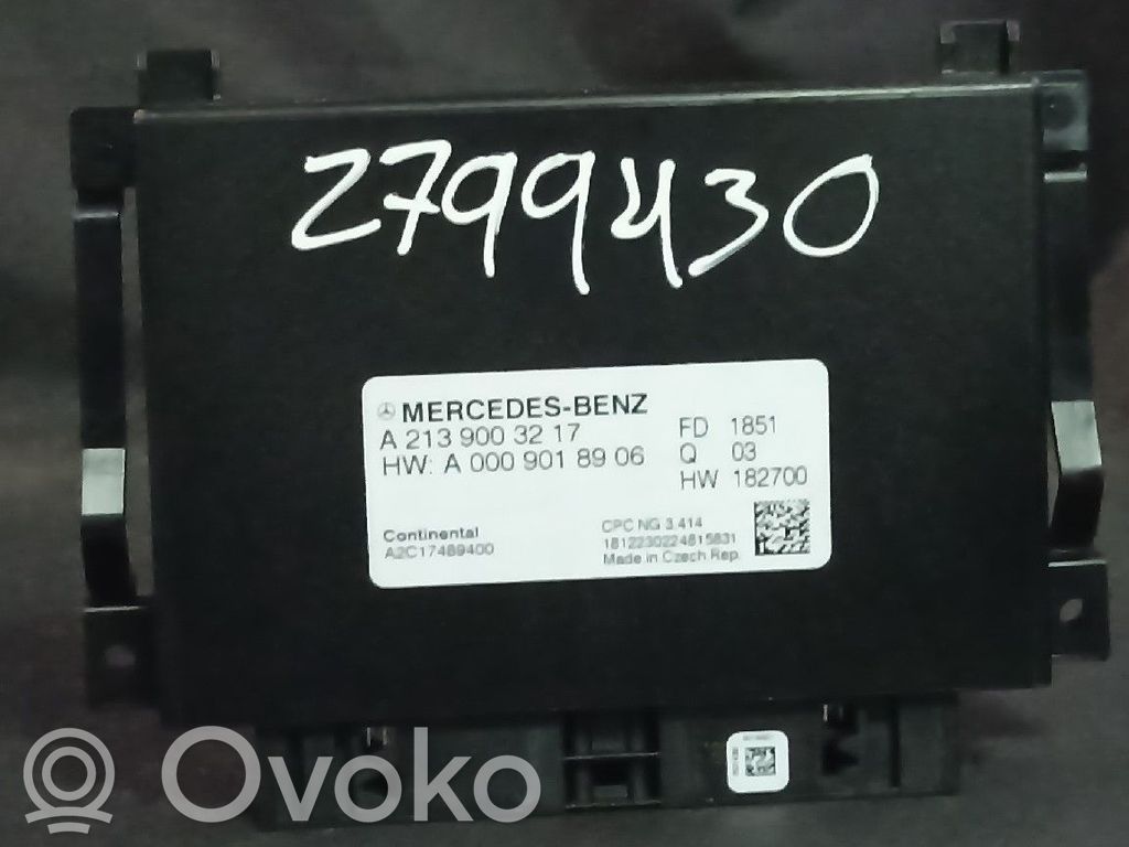 Mercedes-Benz A W177 Autres unités de commande / modules 