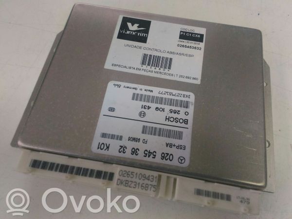 ESP (stability system) control unit   0265453632,A0265453632