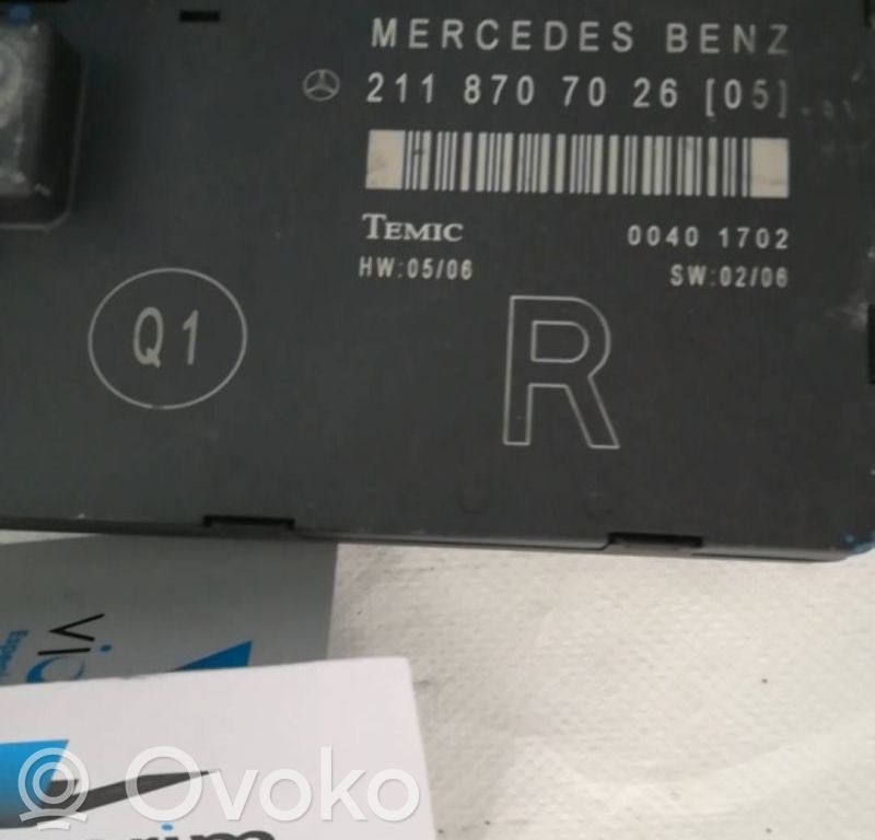 Unité de commande module de porte   2118707026,A2118707026,FRENTEDIREITO