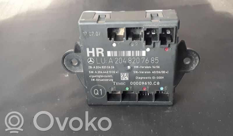 Mercedes-Benz C W204 Door control unit/module 