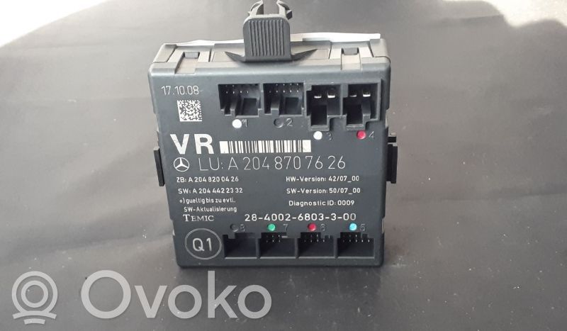 Mercedes-Benz C W204 Door control unit/module 