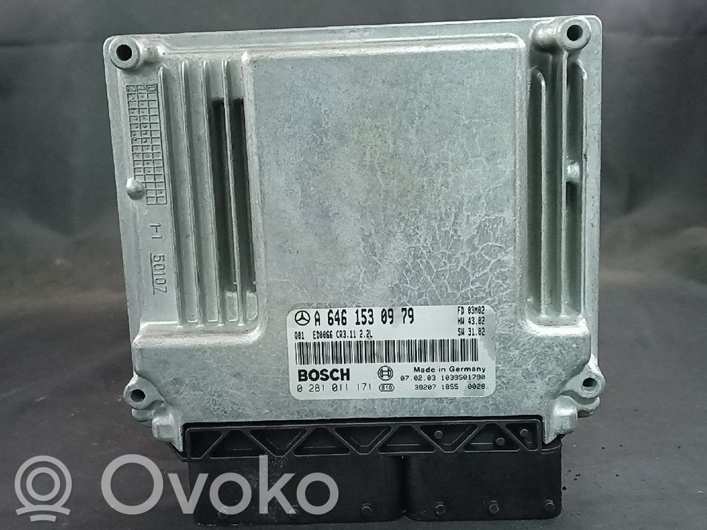 Engine control unit/module   6461530979,A6461530979