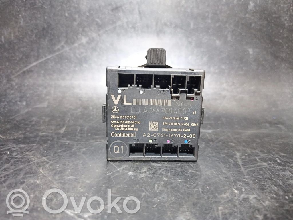 Mercedes-Benz CLA C117 X117 W117 Door control unit/module 