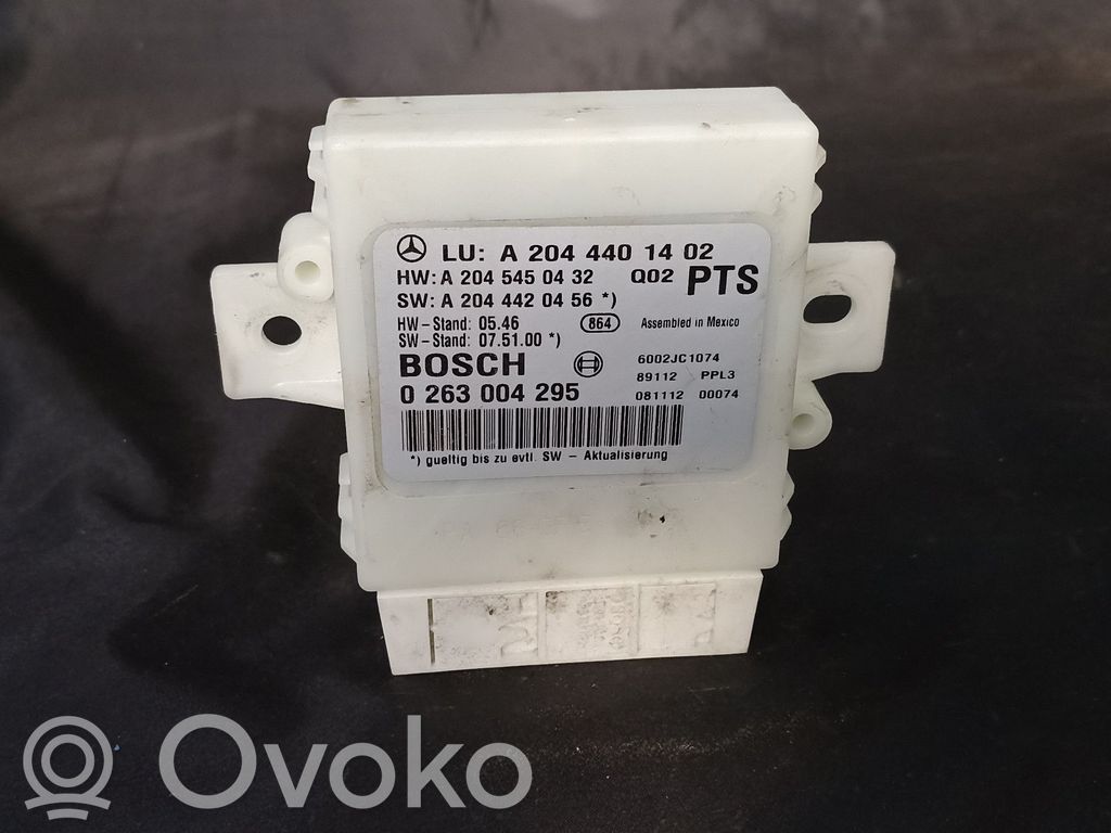 Mercedes-Benz C W204 Unitate/modul de comandă parcare PDC 