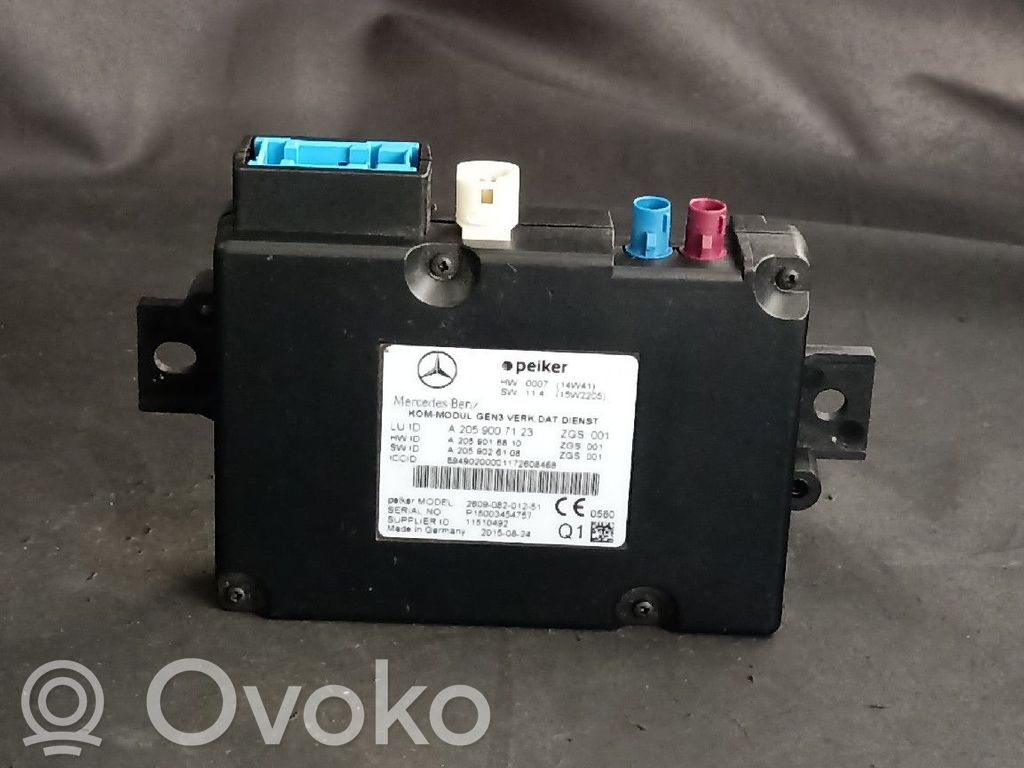 Mercedes-Benz C W205 Autres unités de commande / modules 
