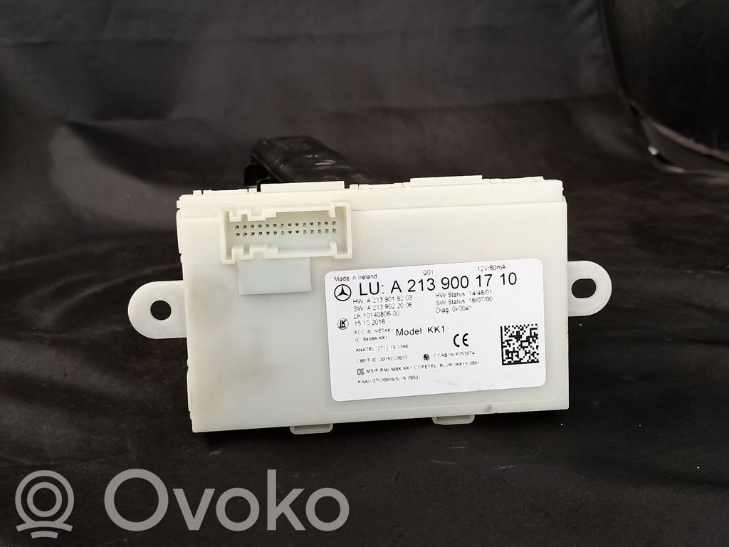 Mercedes-Benz E W213 Door central lock control unit/module 
