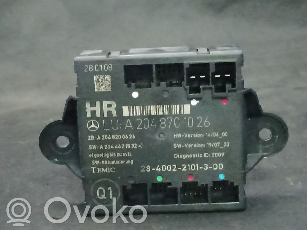 Mercedes-Benz C W204 Door control unit/module 