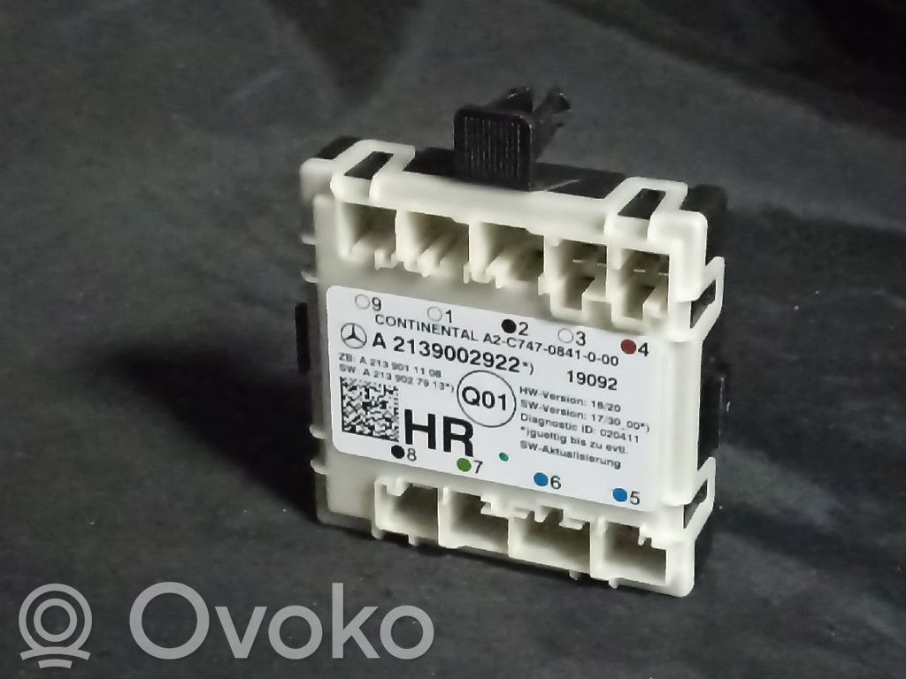 Door control unit/module   2139002922,A2139002922,TRASDIREITO