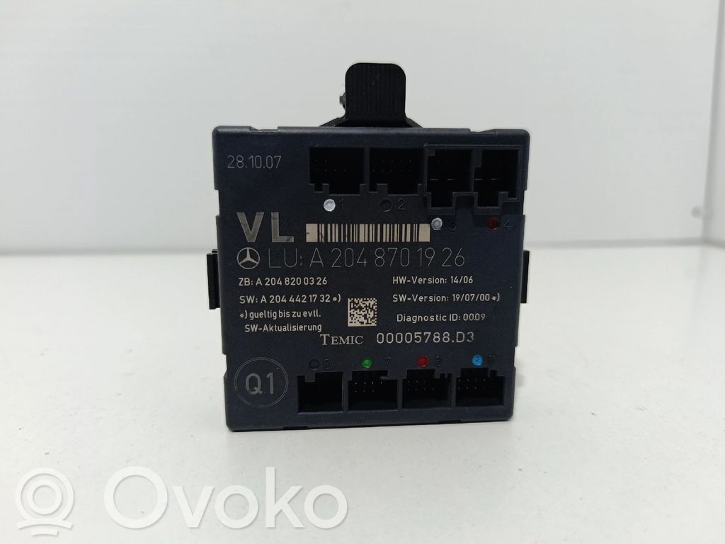 Mercedes-Benz C W204 Door control unit/module 