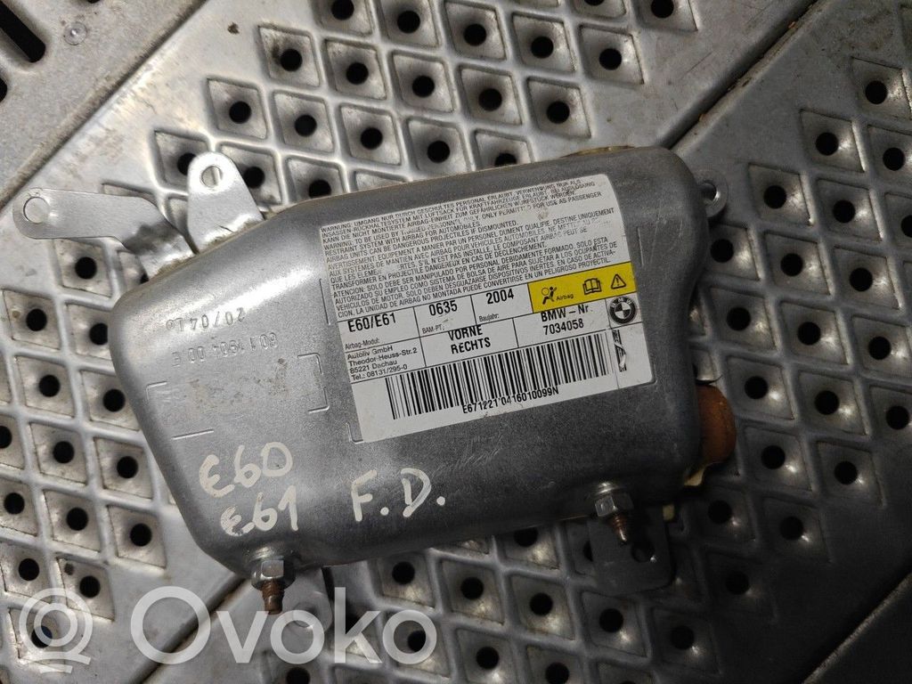 Airbag lateral   7034058FRTDIREITO,FRTDIREITO,SERIE5E60E61
