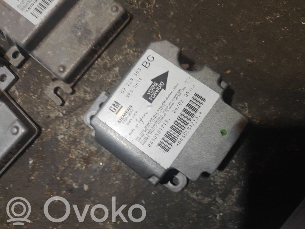 Airbag control unit/module   09229303,5WK42926,BG,OPELZAFIRAA,SIEMENS