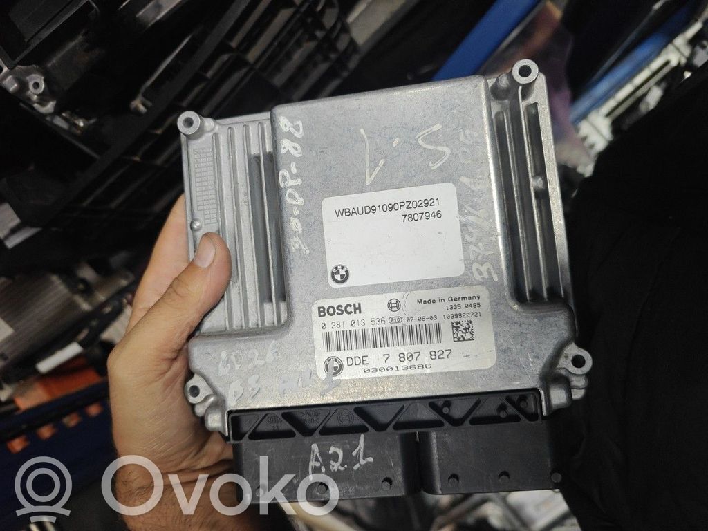 Sterownik / Moduł ECU   7807827,0281013536BOSCHDDE,7812500N47,8506199,E60E61LCI520D